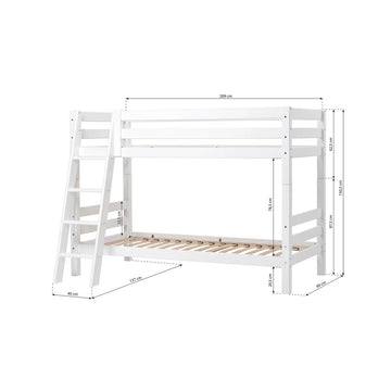 Hoppekids Eco Luxury Bunk Bed / Διπλή κουκέτα μειωμένου ύψους 