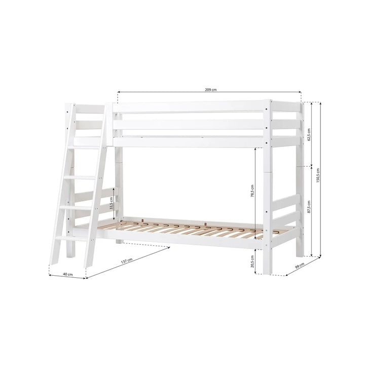 Hoppekids Eco Luxury Bunk Bed / Διπλή κουκέτα μειωμένου ύψους 