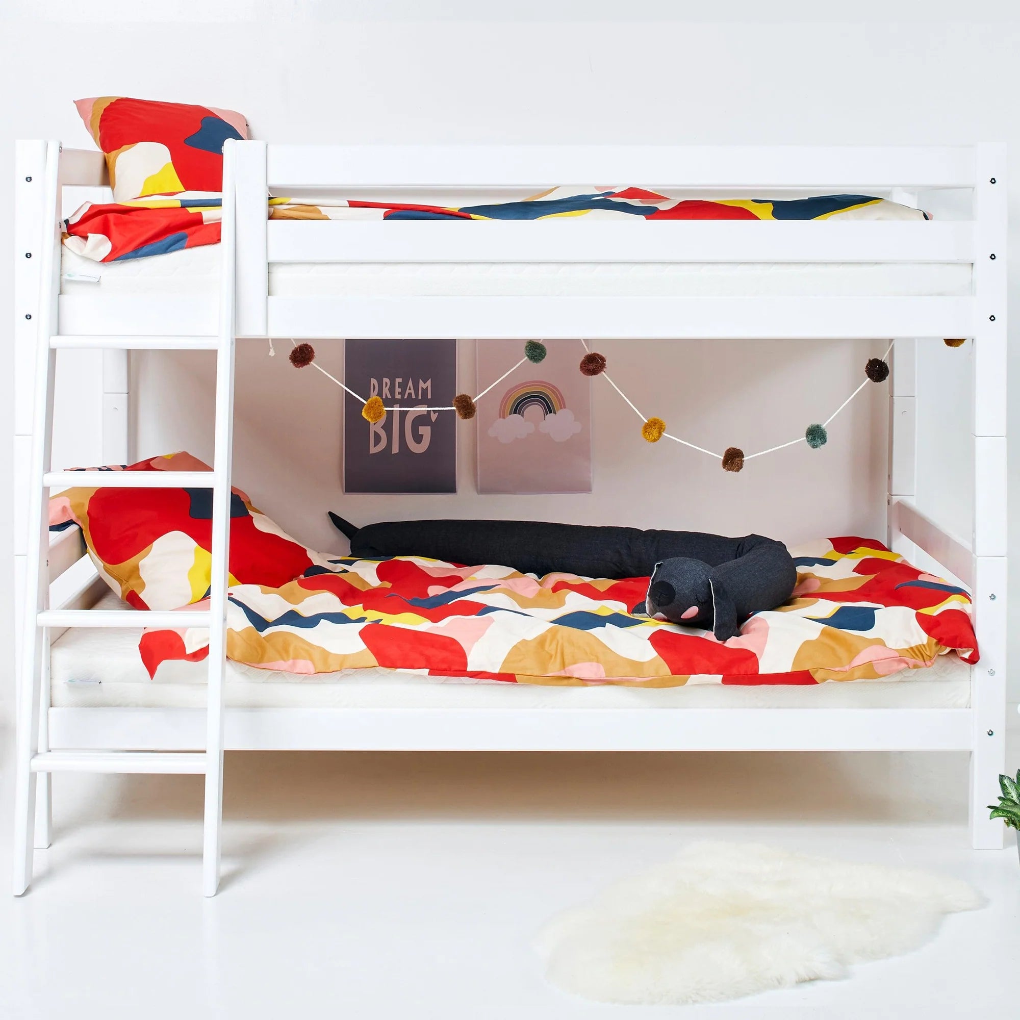 Hoppekids ECO Luxury Bunk Bed / Ξύλινη κουκέτα διαχωριζόμενη *ΔΙΑΘΕΣΙΜΗ ΑΜΕΣΑ*