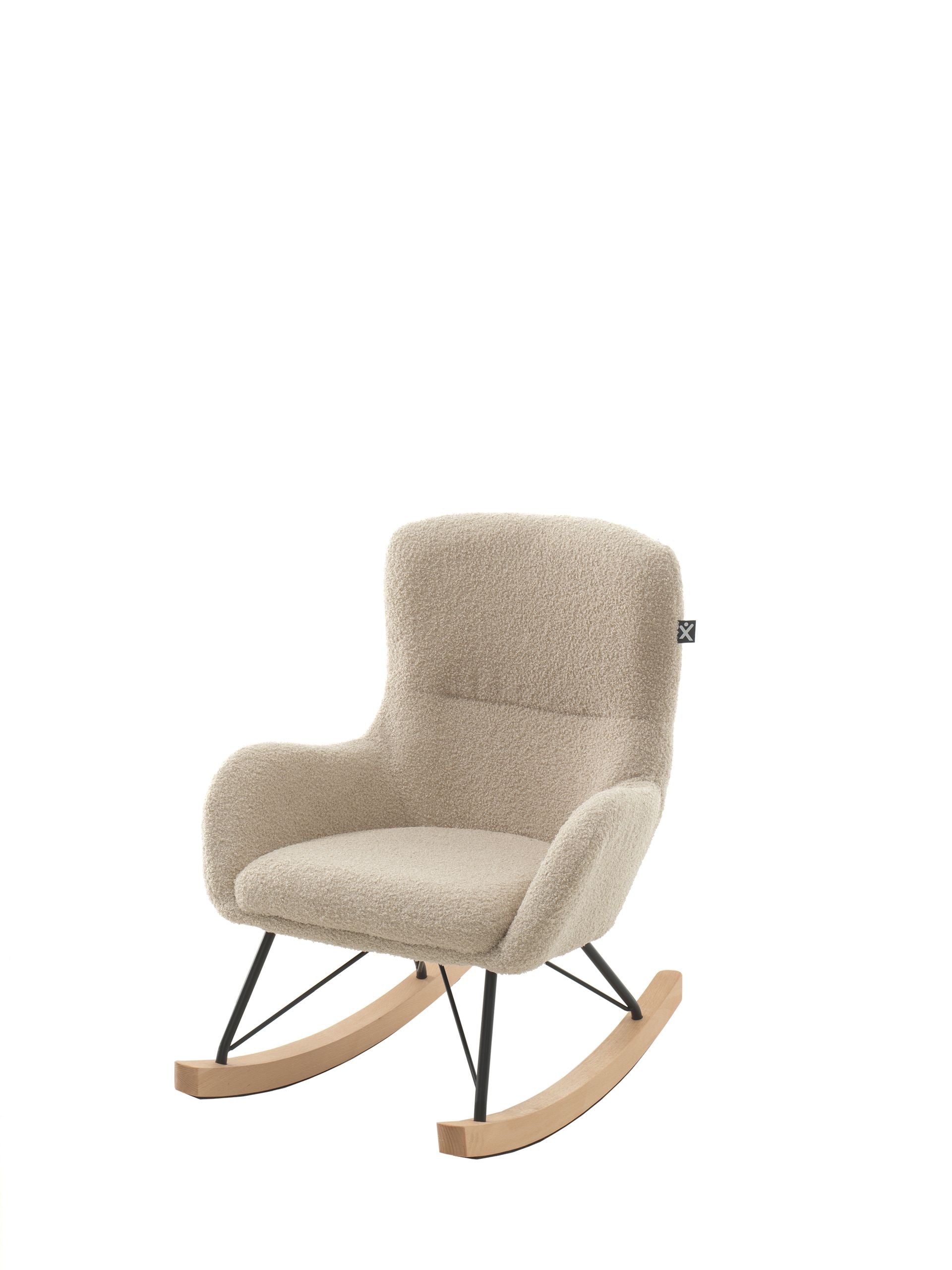 ROCKY ROCKING CHAIR MINI BOUCLÉ ANTHRAZIT / Παιδική κουνιστή πολυθρόνα