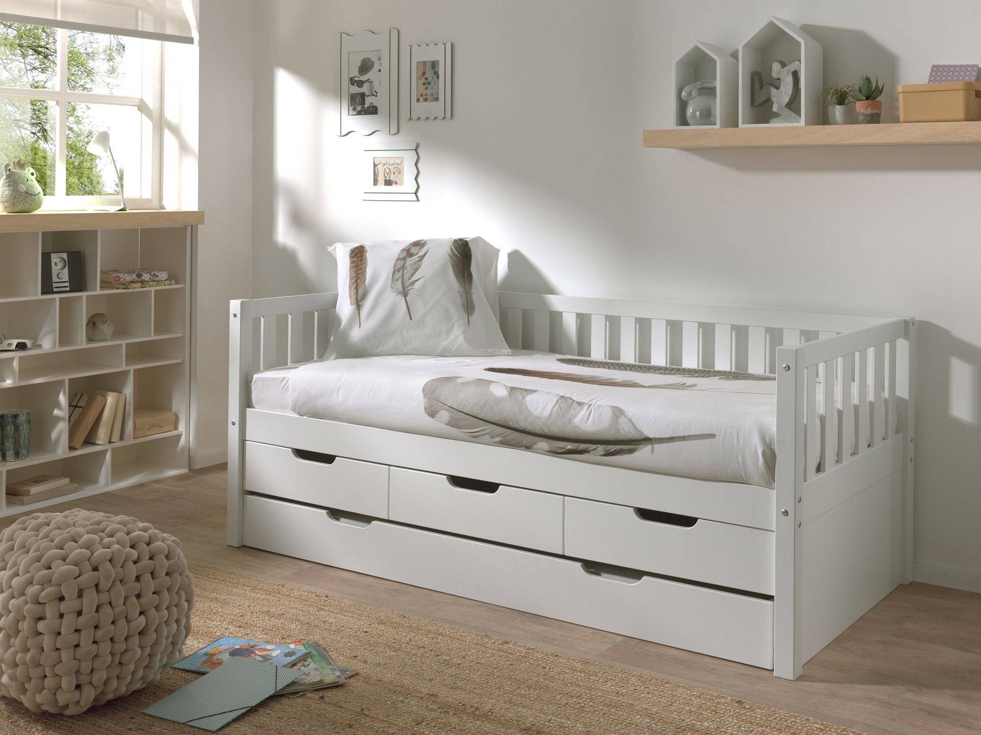 Fritz Captain bed with drawers & pull out bed / Κρεβάτι με 3 συρτάρια και 2ο συρόμενο 