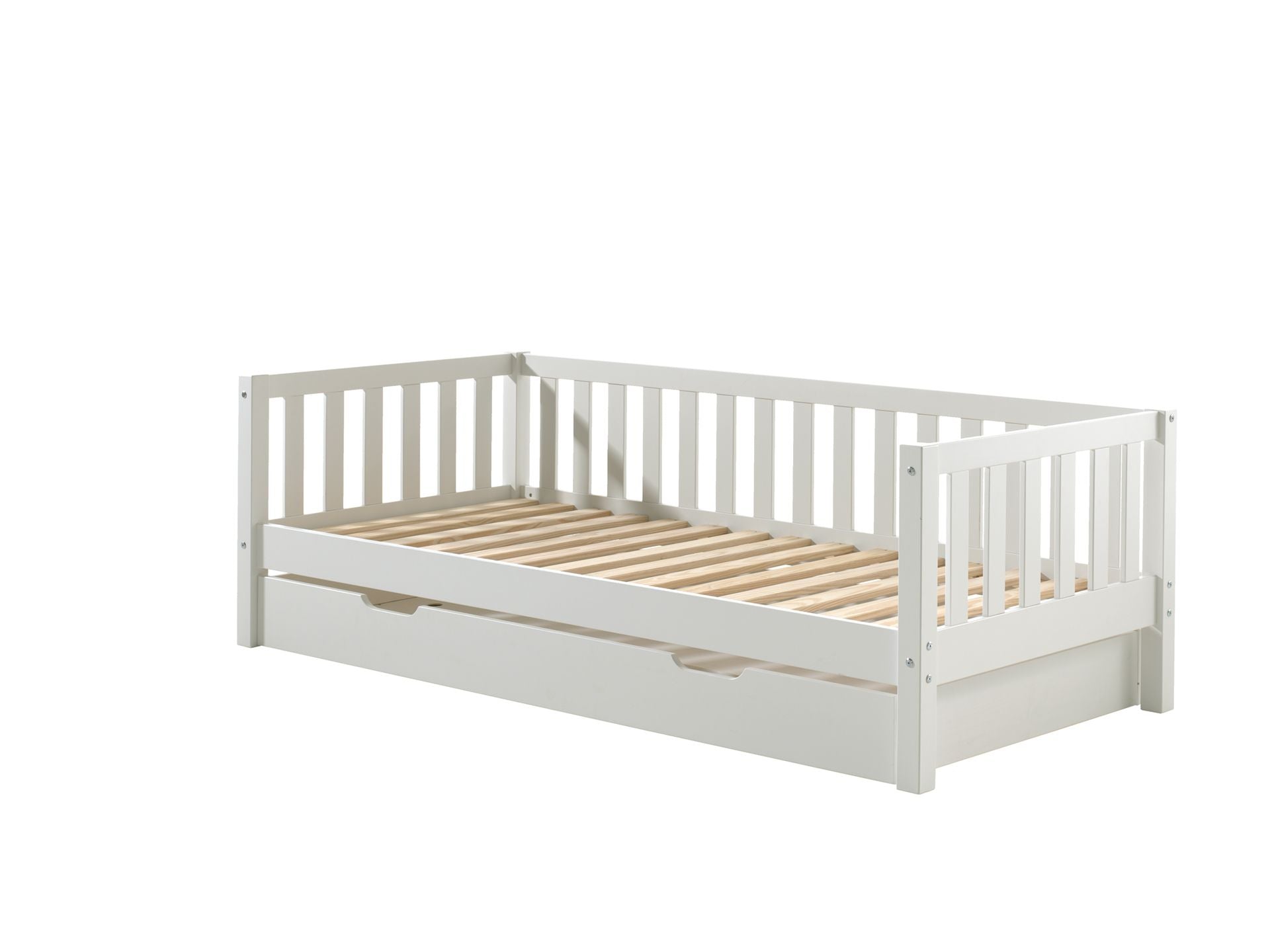 Fritz Captain Bed with a pull out bed / Ξύλινο μονό κρεβάτι με 2ο συρόμενο 