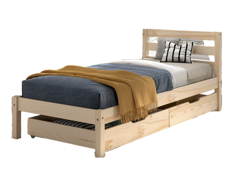 Pino Bed Vipack belgium / Μονό κρεβάτι μασίφ