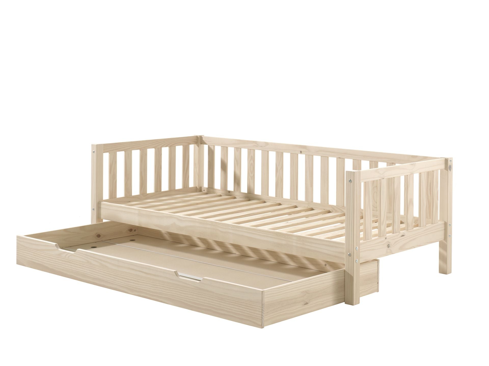 Fritz Captain Bed with a pull out bed / Ξύλινο μονό κρεβάτι με 2ο συρόμενο 