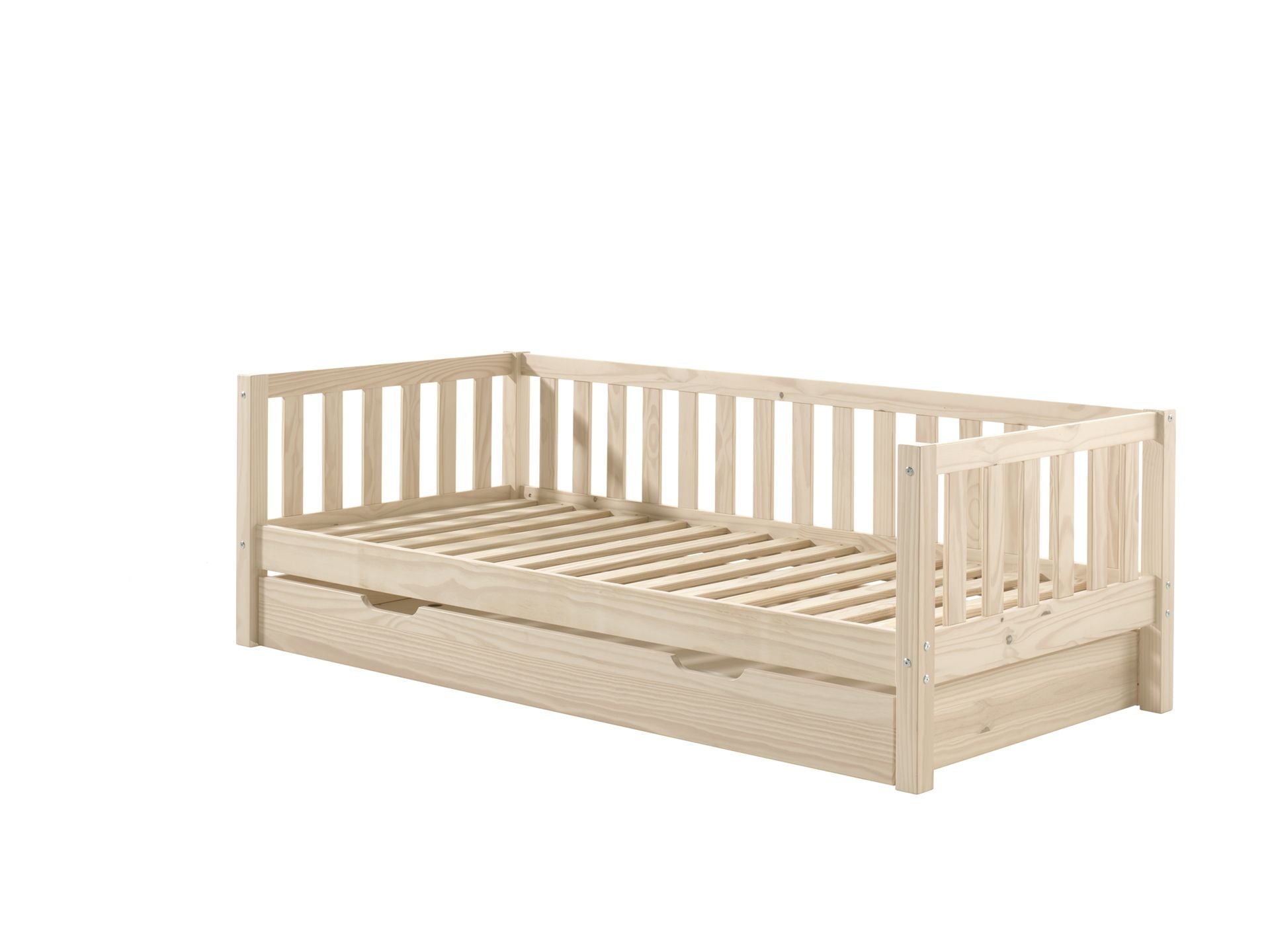 Fritz Captain Bed with a pull out bed / Ξύλινο μονό κρεβάτι με 2ο συρόμενο 