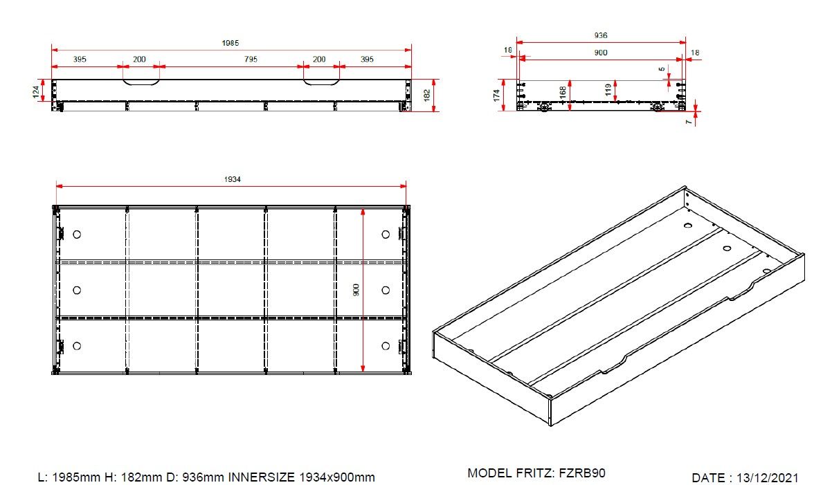 Fritz Captain Bed with a pull out bed / Ξύλινο μονό κρεβάτι με 2ο συρόμενο 