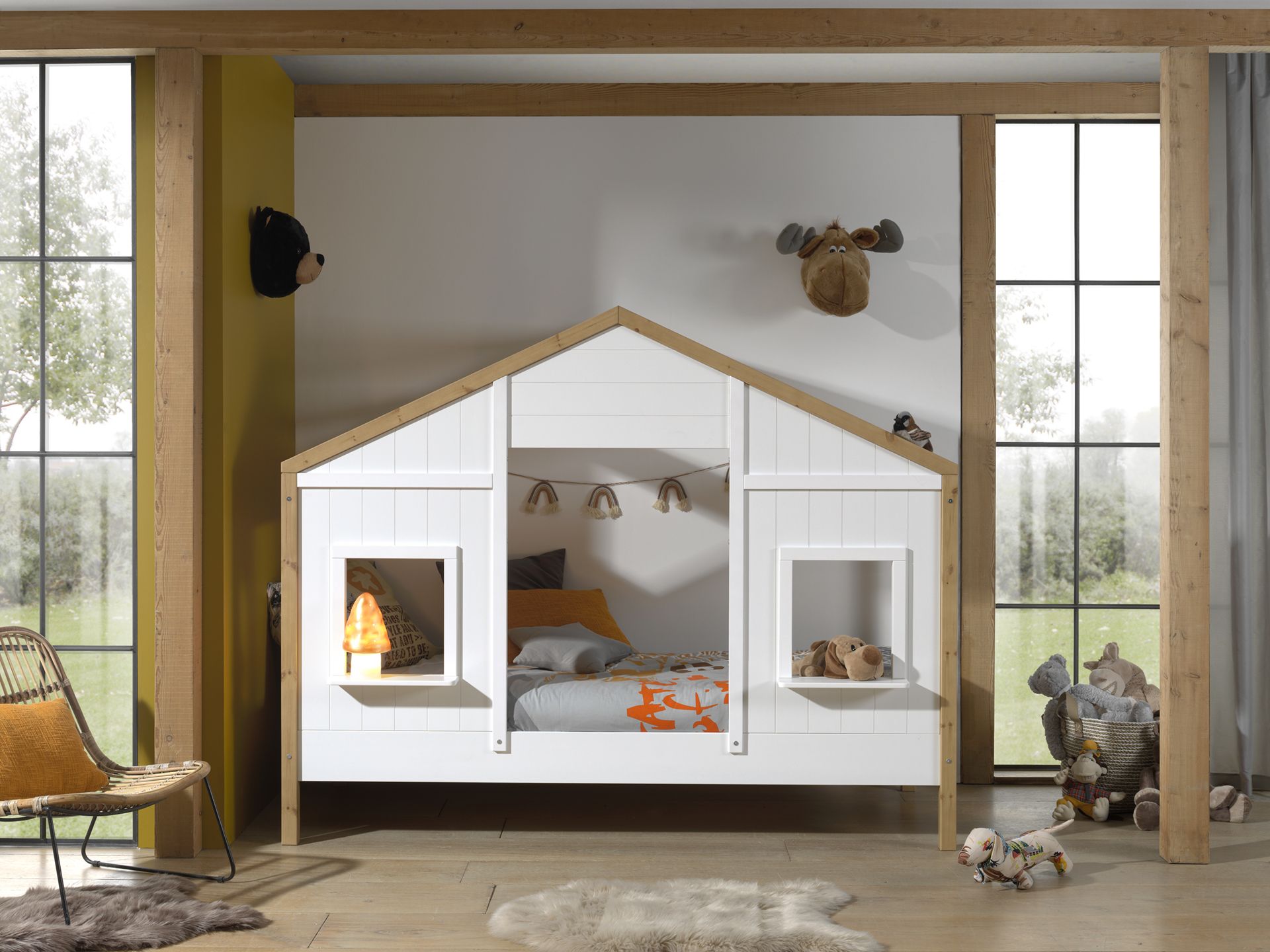 Babs House bed with extra drawer-bed / Κρεβάτι σπιτάκι με έξτρα συρτάρι-κρεβάτι