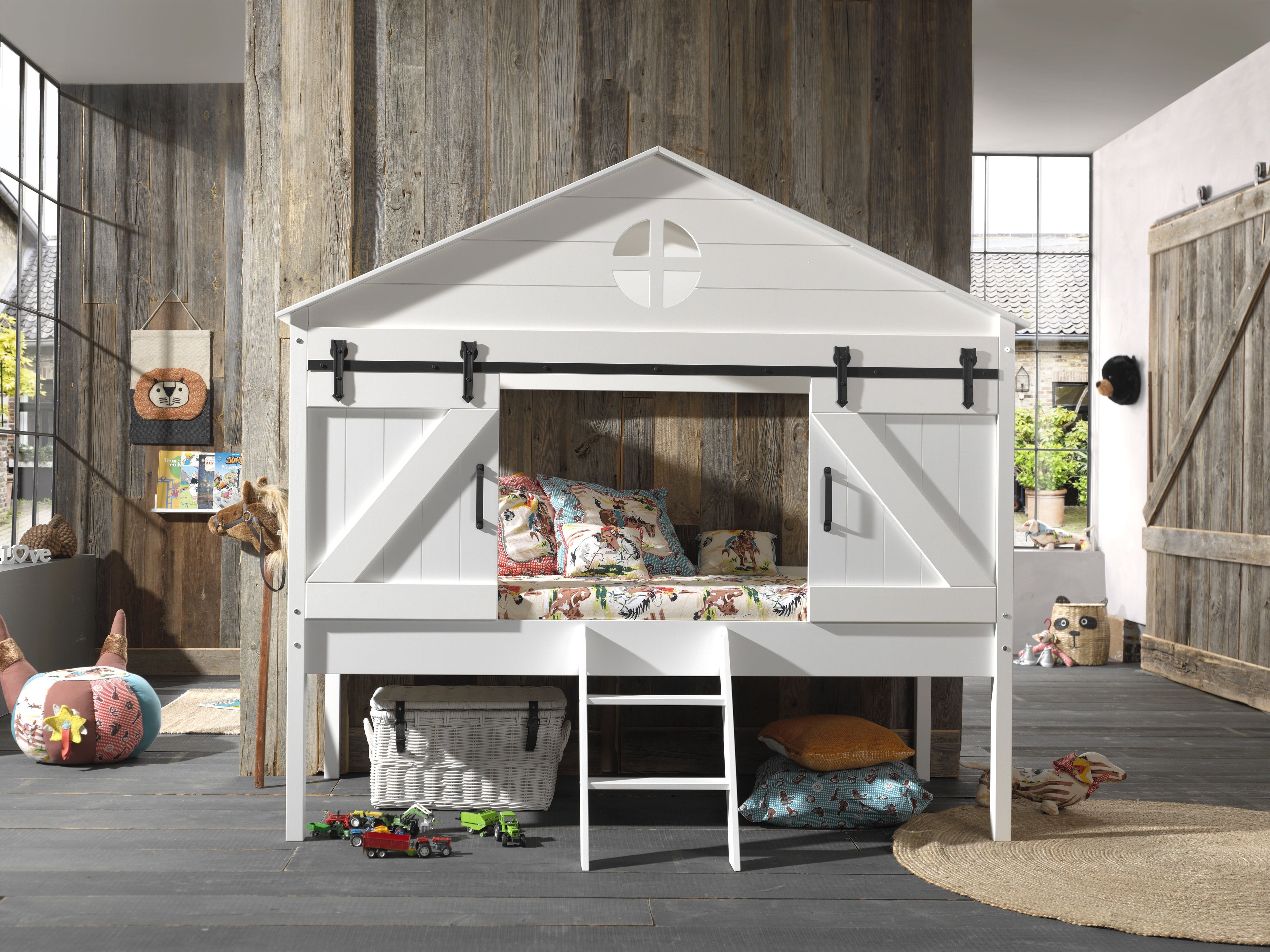 Barnie House bed / Κρεβάτι μονό με σκεπή