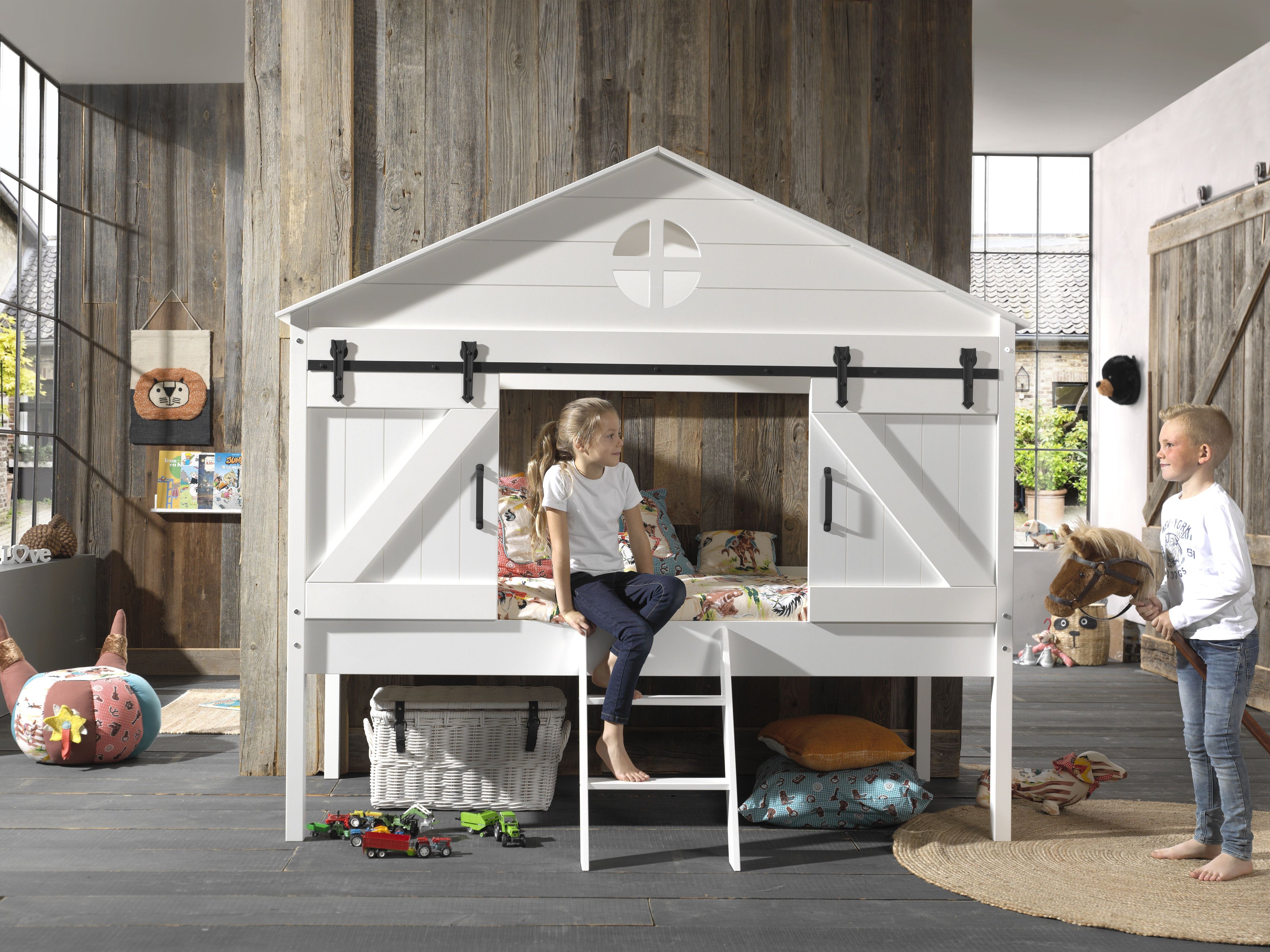 Barnie House bed / Κρεβάτι μονό με σκεπή