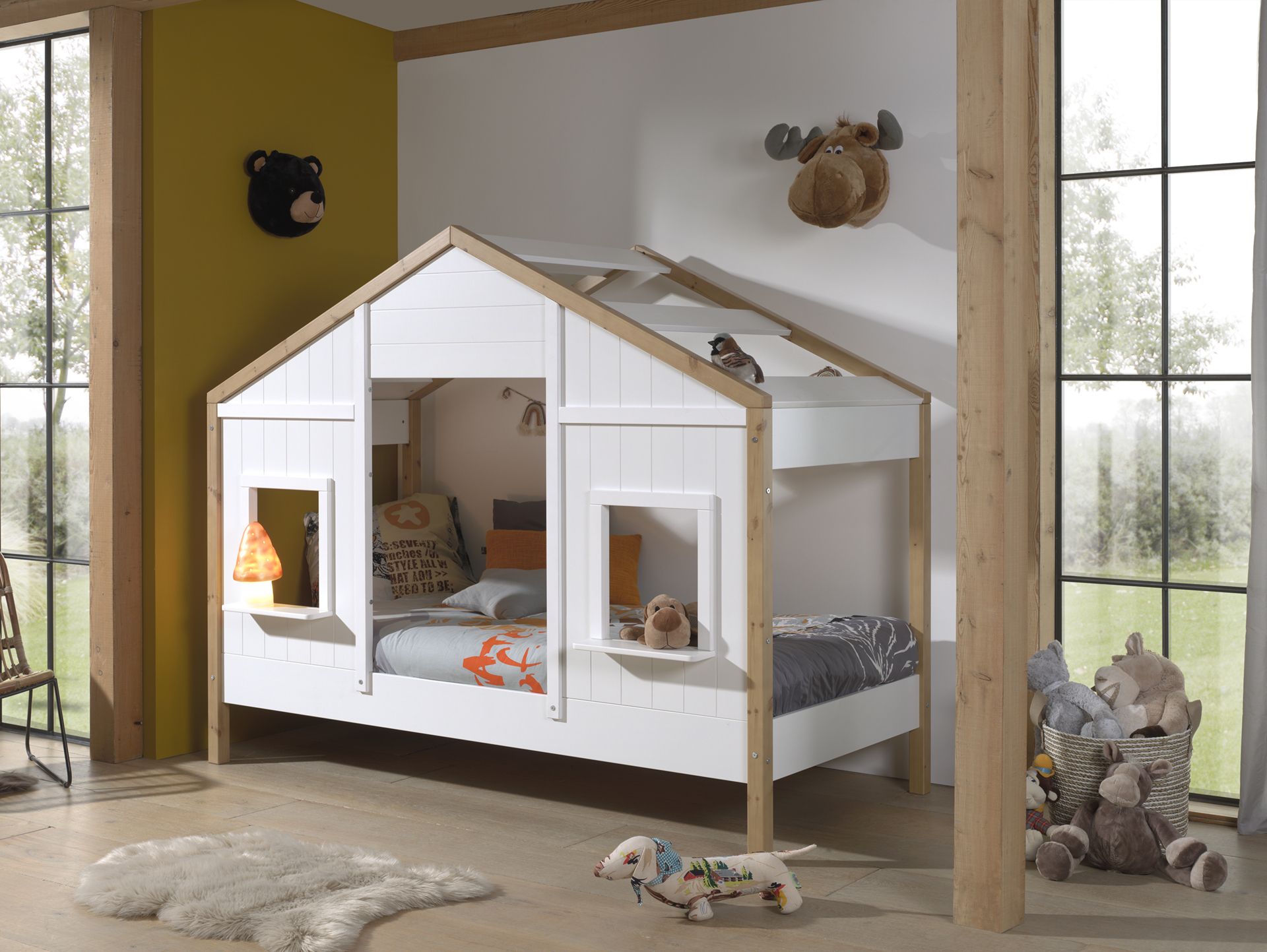 Babs House bed with extra drawer-bed / Κρεβάτι σπιτάκι με έξτρα συρτάρι-κρεβάτι
