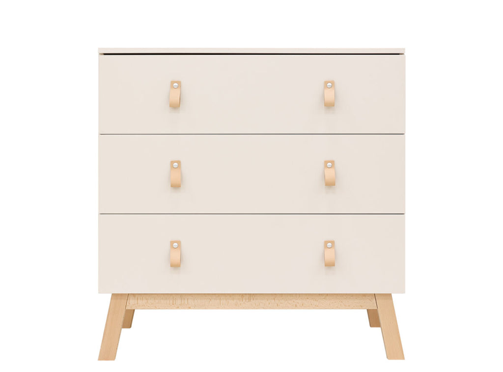 Lines 2 piece nursery furniture set with bench bed Dune/Natural / Βρεφικό Σετ 