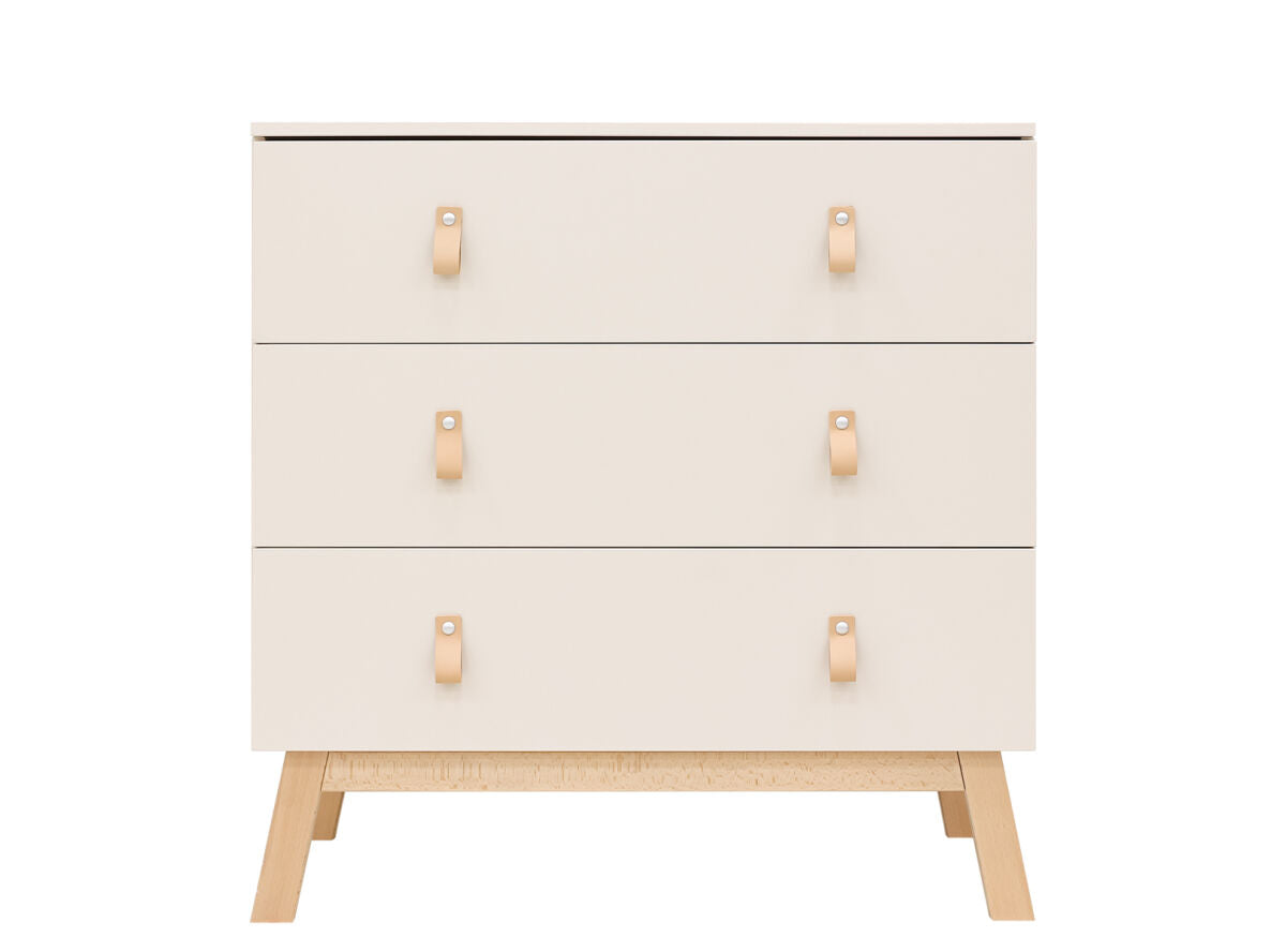 Lines 2 piece nursery furniture set with bench bed Dune/Natural / Βρεφικό Σετ 