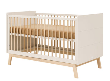 Lines 2 piece nursery furniture set with bench bed Dune/Natural / Βρεφικό Σετ 
