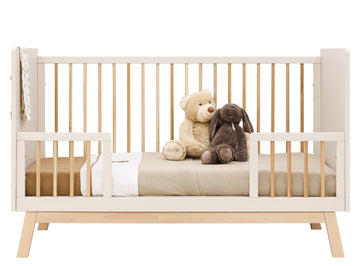 Lines 2 piece nursery furniture set with bench bed Dune/Natural / Βρεφικό Σετ 
