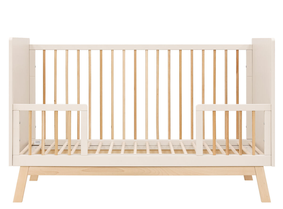 Lines 2 piece nursery furniture set with bench bed Dune/Natural / Βρεφικό Σετ 