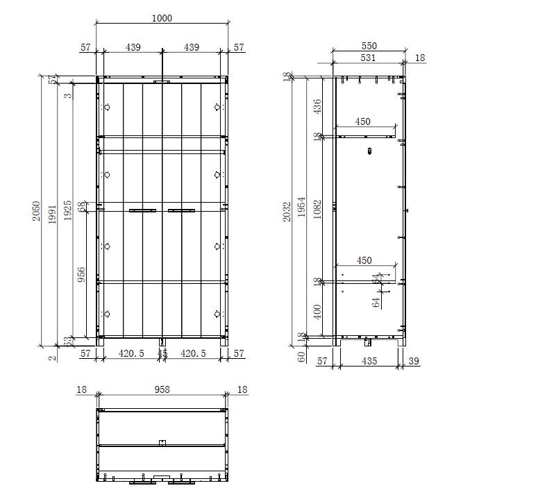 Erik vipack / Ντουλάπα με 2 πόρτες σε λευκή λάκα