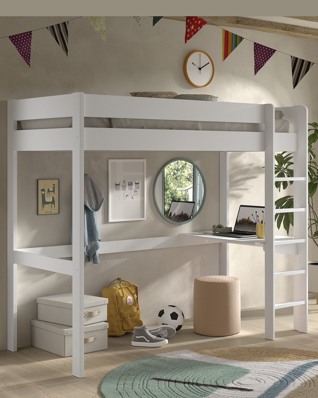 Oscar Loft Vipack / Υπερυψωμένη Κουκέτα Μασίφ