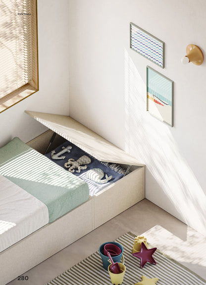 Παιδικό κρεβάτι με αποθηκευτικό χώρο Colombini Casa