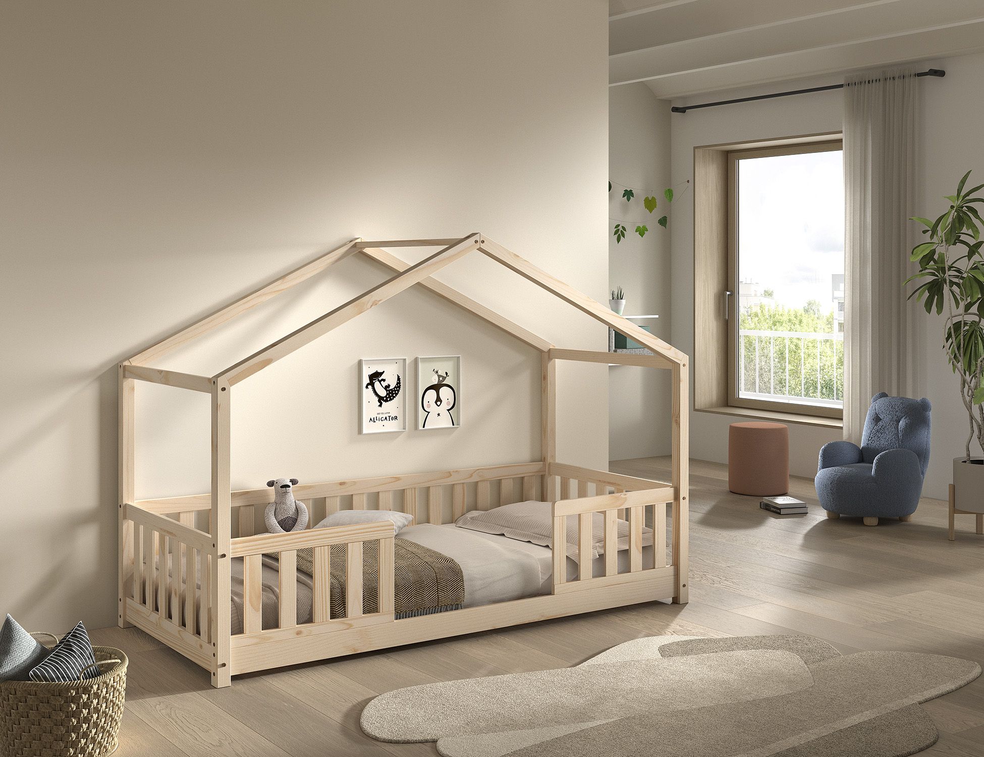 Dallas House Vipack / Κρεβάτι-Σπιτάκι Montessori