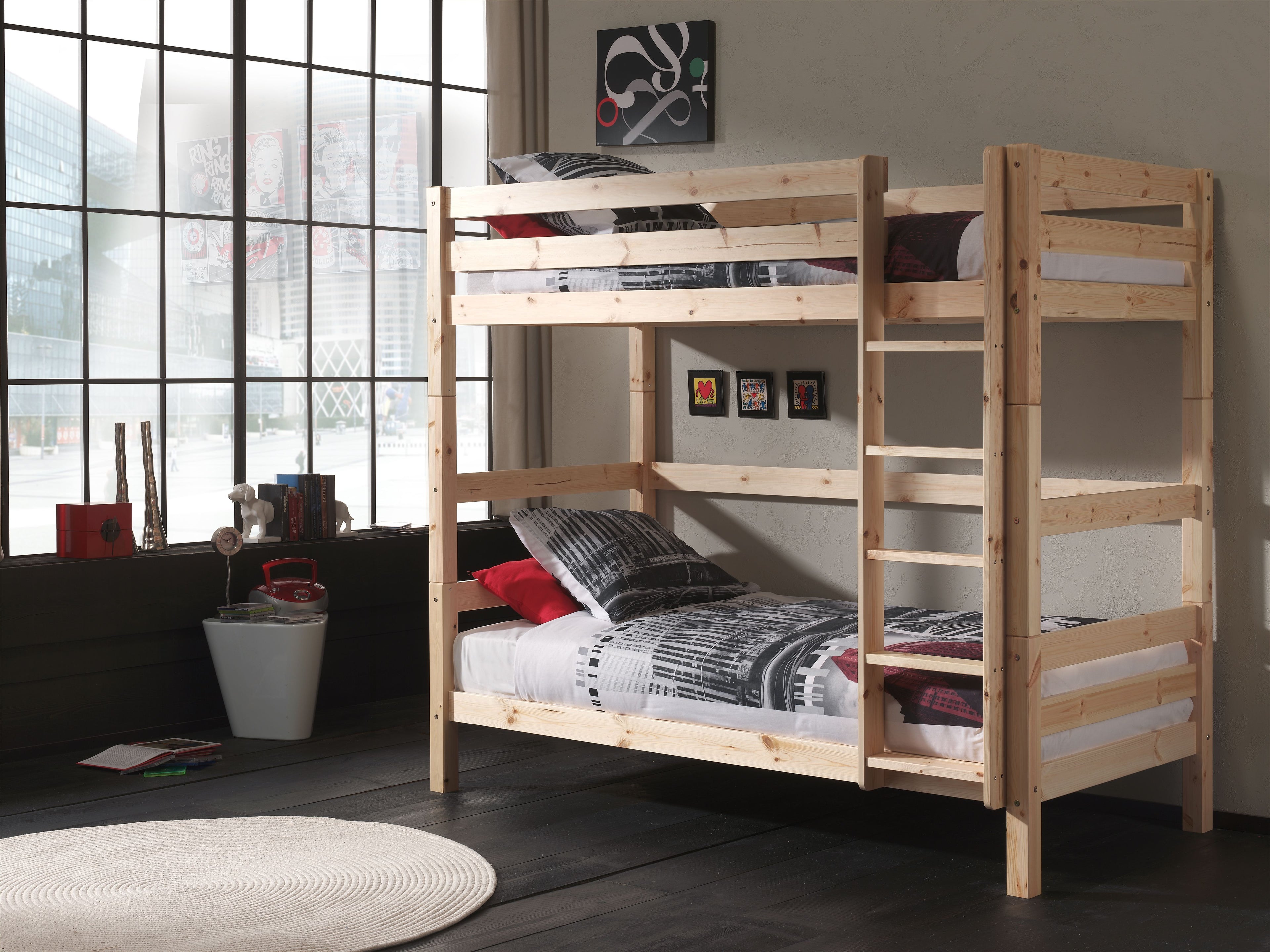 Pino Bunk bed 180H Vipack Belgium / Κουκέτα διαιρούμενη μασίφ