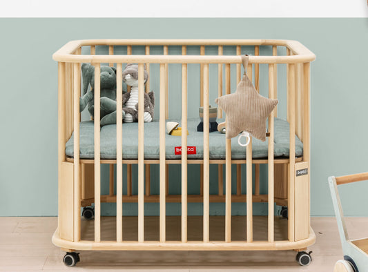 Playpen Caro incl. wheels / Παρκάκι μωρού οξιά 