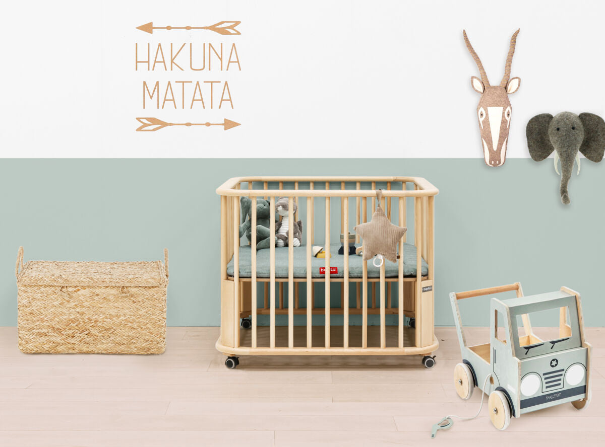 Playpen Caro incl. wheels / Παρκάκι μωρού οξιά 