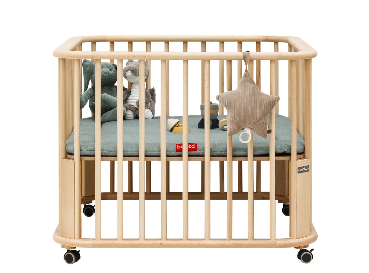 Playpen Caro incl. wheels / Παρκάκι μωρού οξιά 