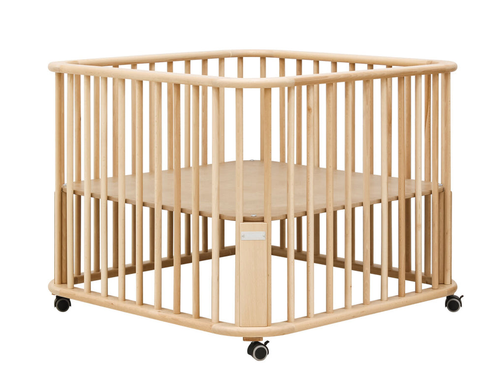 Playpen Caro incl. wheels / Παρκάκι μωρού οξιά 