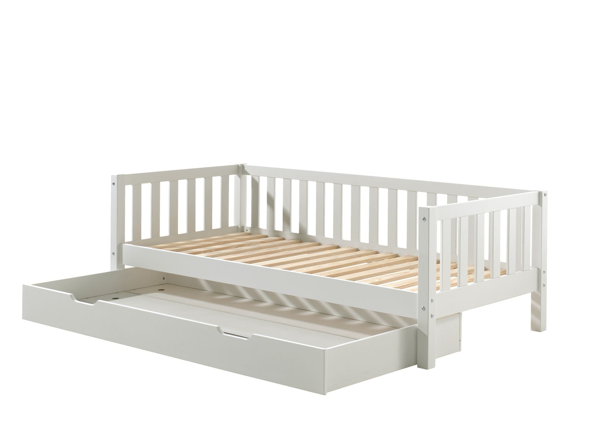Fritz Captain Bed with a pull out bed / Ξύλινο μονό κρεβάτι με 2ο συρόμενο 