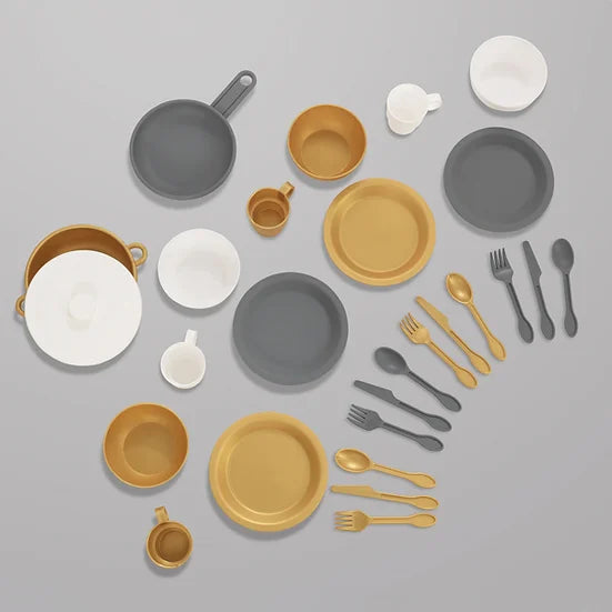 27 Piece Cookware Set Modern Metallics-Kidkraft / Σετ κουζινικών 