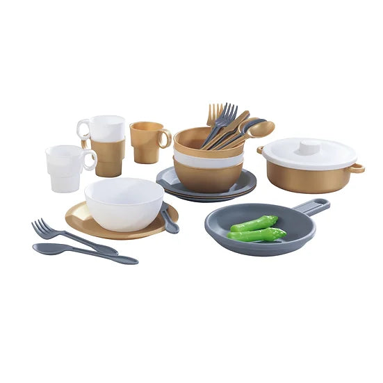27 Piece Cookware Set Modern Metallics-Kidkraft / Σετ κουζινικών 