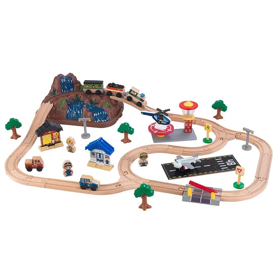 Bucket Top Mountain Train Set-Kidkraft / Τραινάκι και ξύλινο σετ παιχνιδιού 