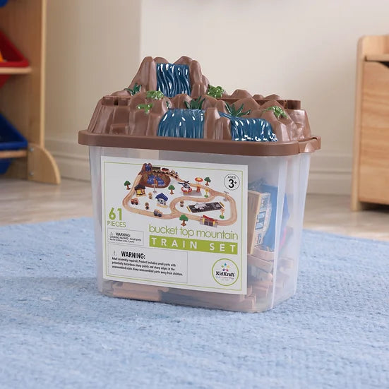 Bucket Top Mountain Train Set-Kidkraft / Τραινάκι και ξύλινο σετ παιχνιδιού 