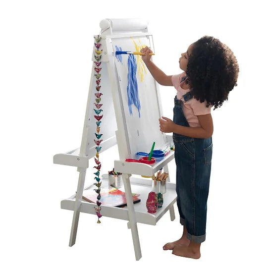 Deluxe Wooden Easel - White / Πίνακας Ζωγραφικής με 2 επιφάνειες 