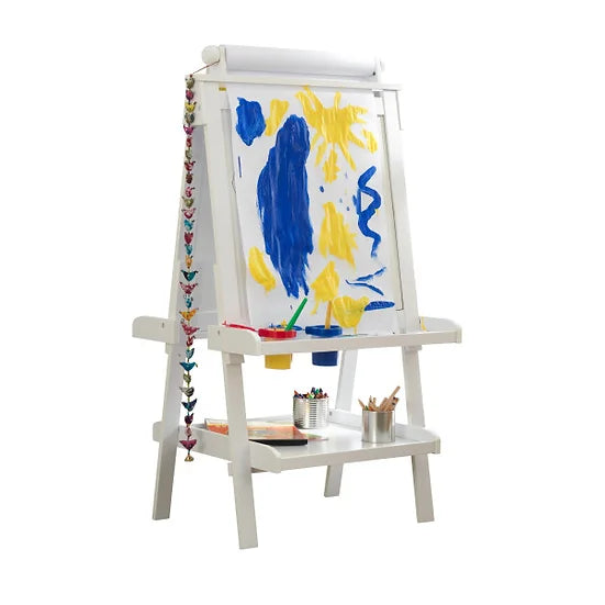 Deluxe Wooden Easel - White / Πίνακας Ζωγραφικής με 2 επιφάνειες 